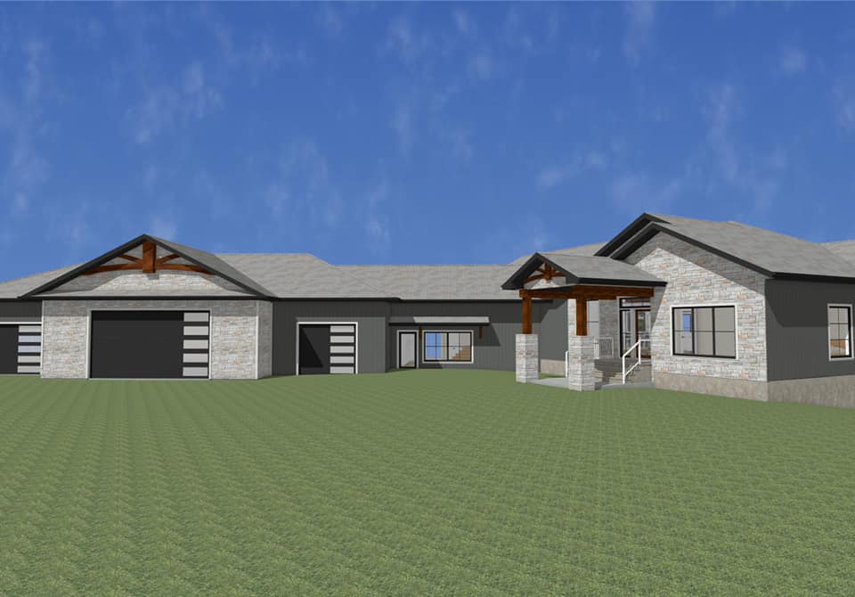 Angled Garage Concept